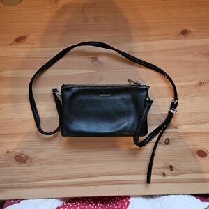 Matt and Nat Vegan Crossbody with Silver Hardware